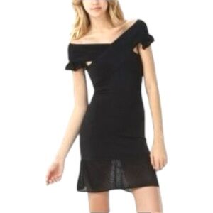 NWT Zac Posen for Target Black Bodycon Metallic Knit Dress Size Medium
